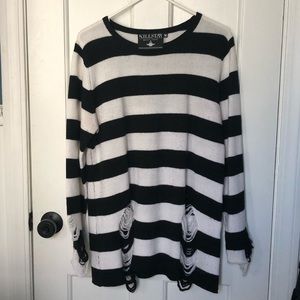 Killstar Pugsley* Distressed Sweater
